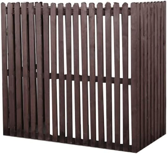 GENERIC Housse En Bois Pour Climatiseurs Extérieurs – Marron 85 X 35 X 84 Cm – Clôture Décorative Pour Dissimuler Les Climatiseurs Divisés Et Améliorer L'esthétique De La Terrasse.