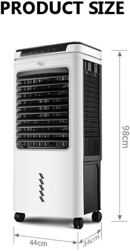 GENERIC Refroidisseur D'air Portable, Réservoir D'eau 40L, Affichage LED, Télécommande, 3 Vitesses De Ventilateur, Minuterie 24h, Courant Alternatif D'évaporation Efficace énergétique Pour Le Bureau à Domicil