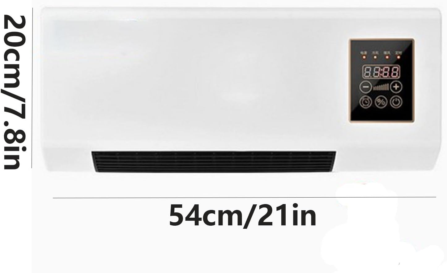  Mini Climatiseur Mural, Unité De Climatisation Portable Avec Télécommande, Chauffage De Refroidissement Silencieux Pour Le Bureau De Chambre à Coucher, Contrôle De Climat Sans Conduit Pour Le Salon à