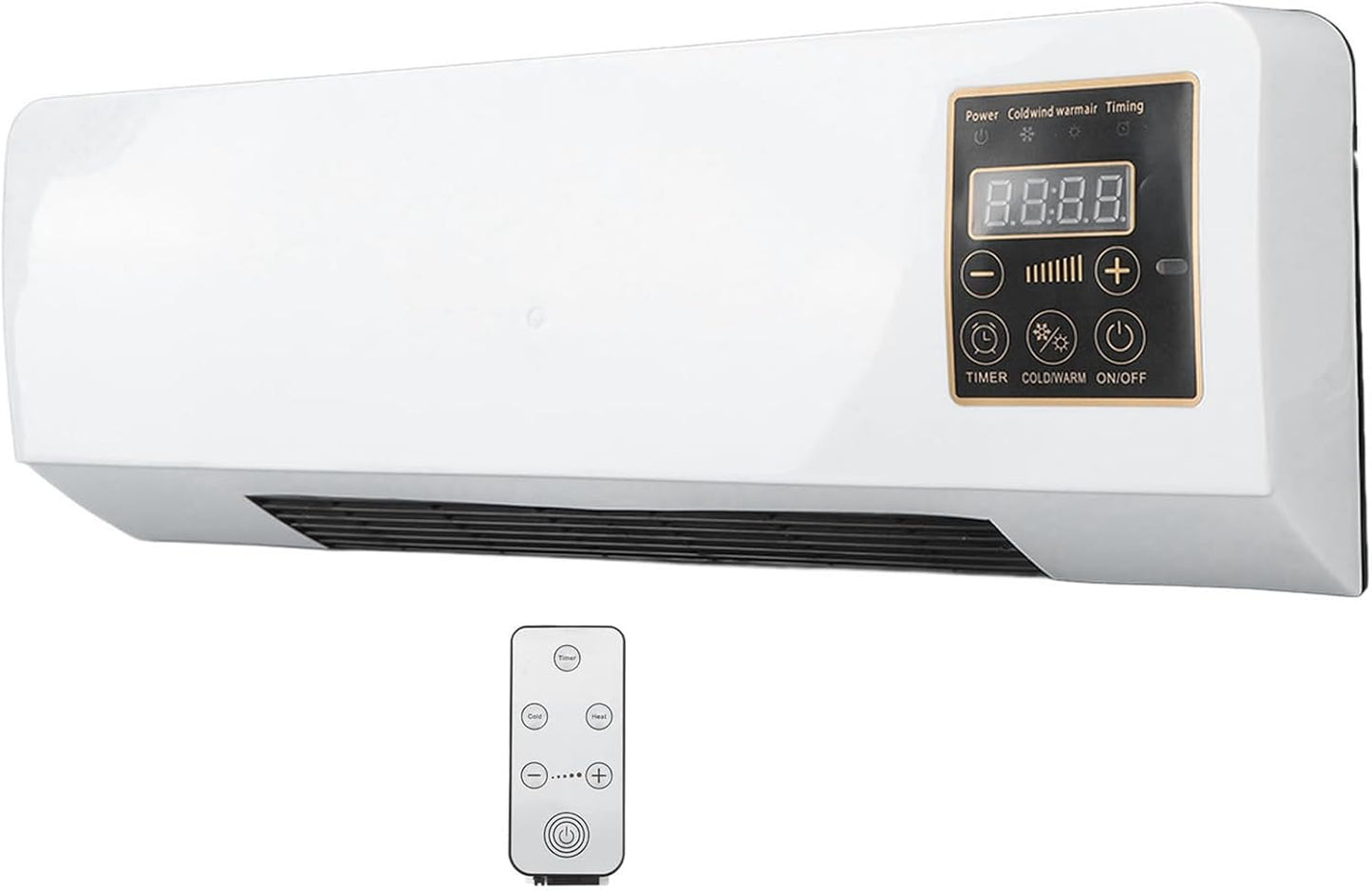  Mini Split Fan Unit Wall Mounted Portable Cooling Heating System Avec Remote Timer Ultra Quiet Effificient Mobile Fan Pour La Maison Bureau Chambre Fenêtre Fan Fonction Energy Saving Compact Design