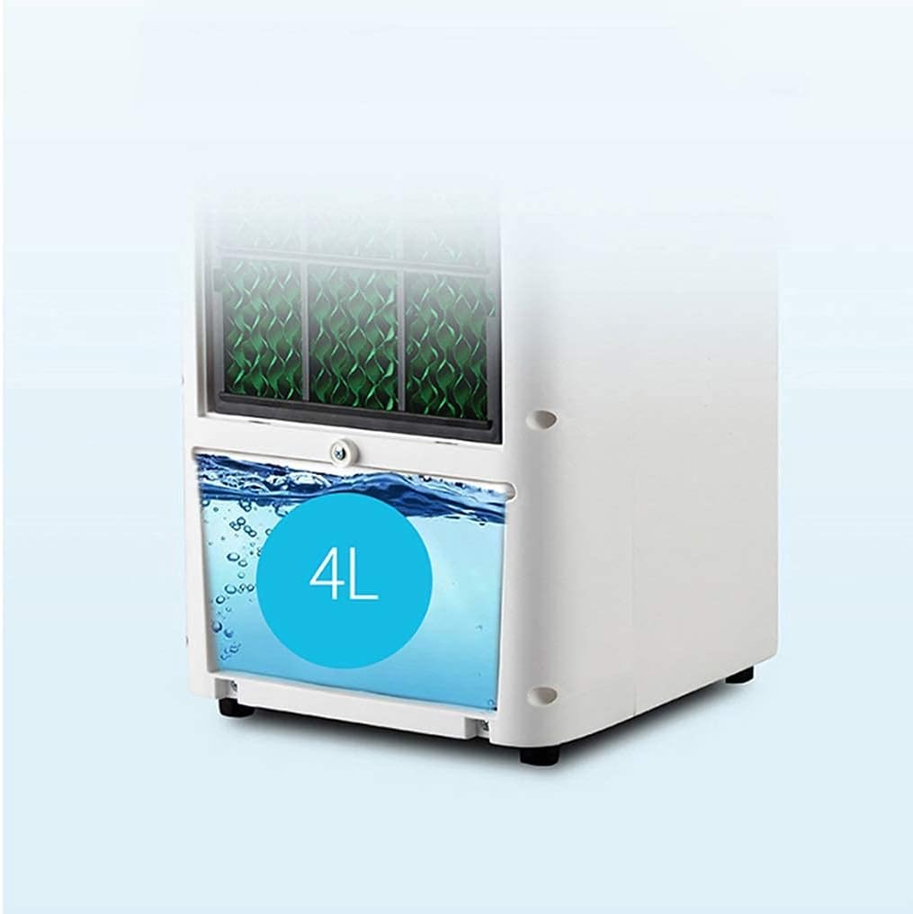GENERIC Refroidisseur D'air Pour Bureau à Domicile Refroidisseurs D'air Refroidisseurs Par évaporation, Climatiseur Portable évaporatif Avec Ventilateur Humidificateur De Brumisation Télécommandé Et