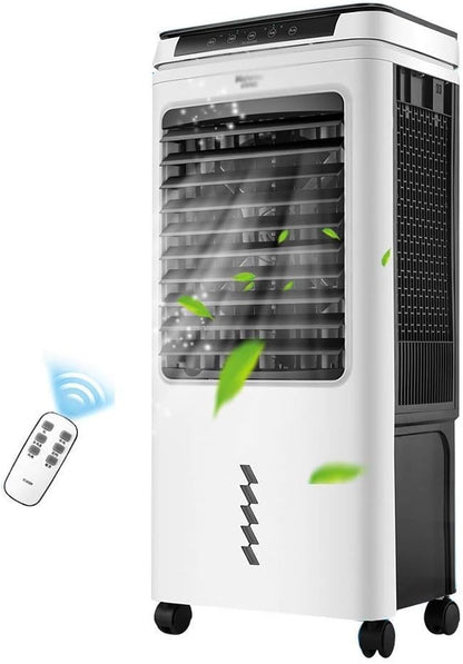 GENERIC Refroidisseur D'air Portable, Réservoir D'eau 40L, Affichage LED, Télécommande, 3 Vitesses De Ventilateur, Minuterie 24h, Courant Alternatif D'évaporation Efficace énergétique Pour Le Bureau à Domicil