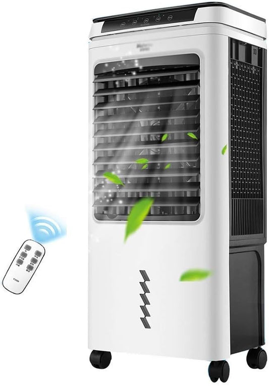 GENERIC Refroidisseur D'air Portable, Réservoir D'eau 40L, Affichage LED, Télécommande, 3 Vitesses De Ventilateur, Minuterie 24h, Courant Alternatif D'évaporation Efficace énergétique Pour Le Bureau à Domicil