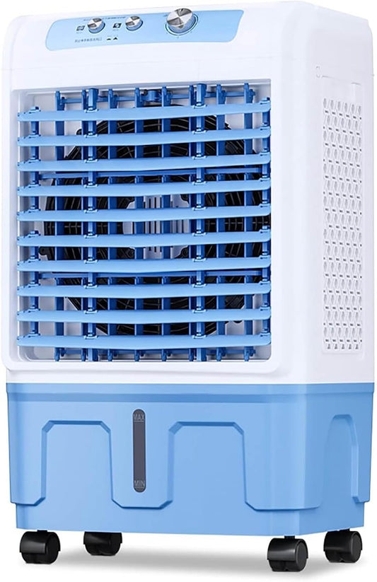 GENERIC Refroidisseur D'air évaporatif Portable, Refroidisseur De Marais Industriel Avec 3 Vitesses De Vent, Flux D'air Longue Portée Pour Usine, Entrepôt, Restaurant, Maison, Design Facile à Déplacer