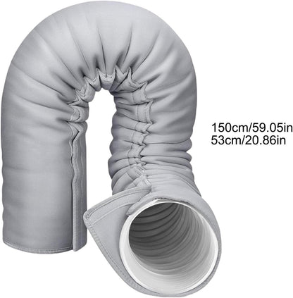  Manchon Isolant Pour Tuyau Ca Portable, Isolation Pour Tuyaux DeClimatiseur | Housse Protection Tuyau Climatiseur Pour 5-5.9 In, Avec 3 Sangles à Boucle élastique, Pour Usage Maison Et