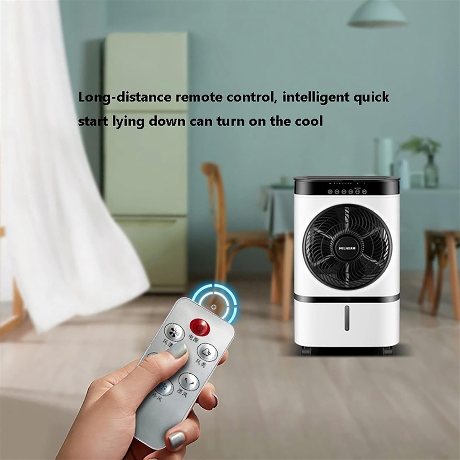  13000BTU Air Refroidisseur, Réfrigération Mobile, Déshumidification, 3 Vitesses De Ventilateur, Affichage LED Et Télécommande, Minuterie 12h, Classe D'économie D'énergie A