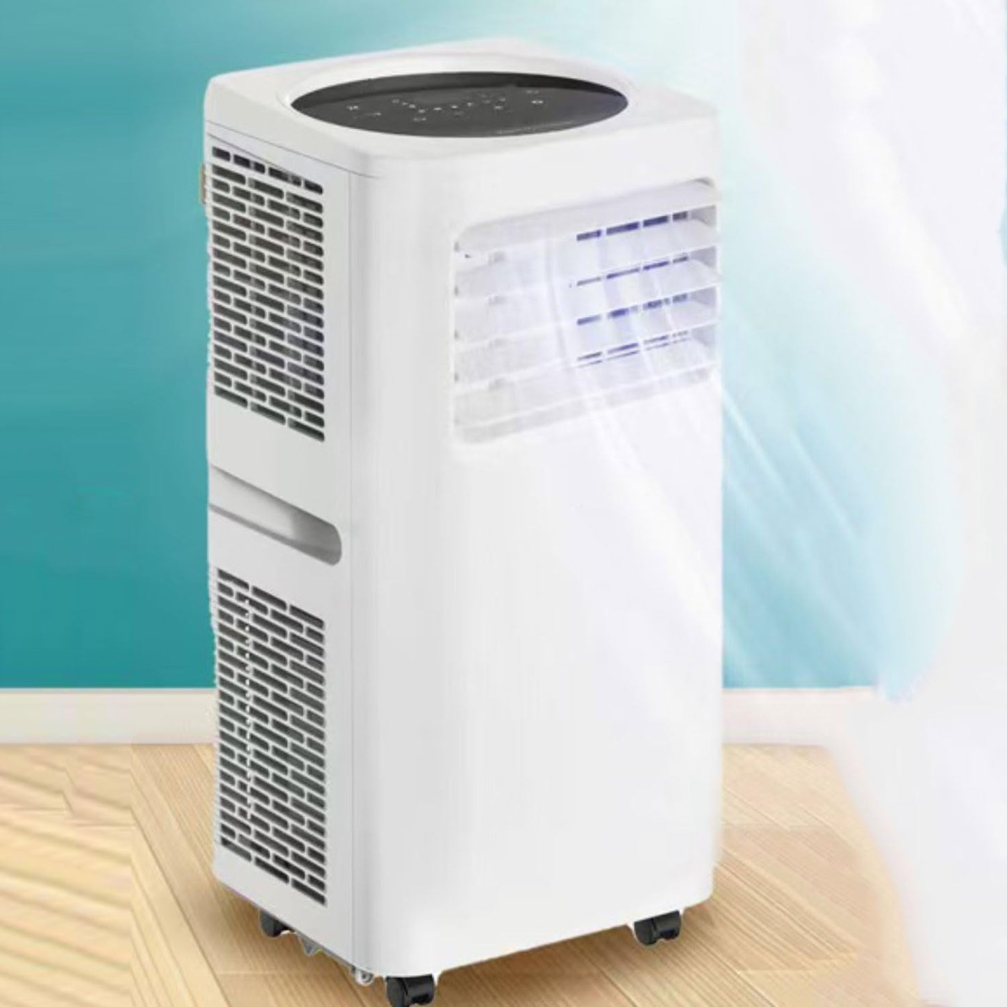  Climatiseur Portable, Unité Intelligente Intelligente AC Avec Déshumidificateur Cool Et Modes De Ventilateur Pour Les Chambres Jusqu'à 350 Sq.ft, Télécommande, Minuterie 24H, Kit D'installation