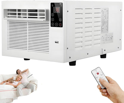  Climatiseur Portable Avec Déshumidificateur, Refroidissement Rapide Pour Le Dortoir De Chambre, Fonctionnement Silencieux, Comprend Tuyau D'échappement Et Tuyau D'évacuation, Configuration Facile Pour