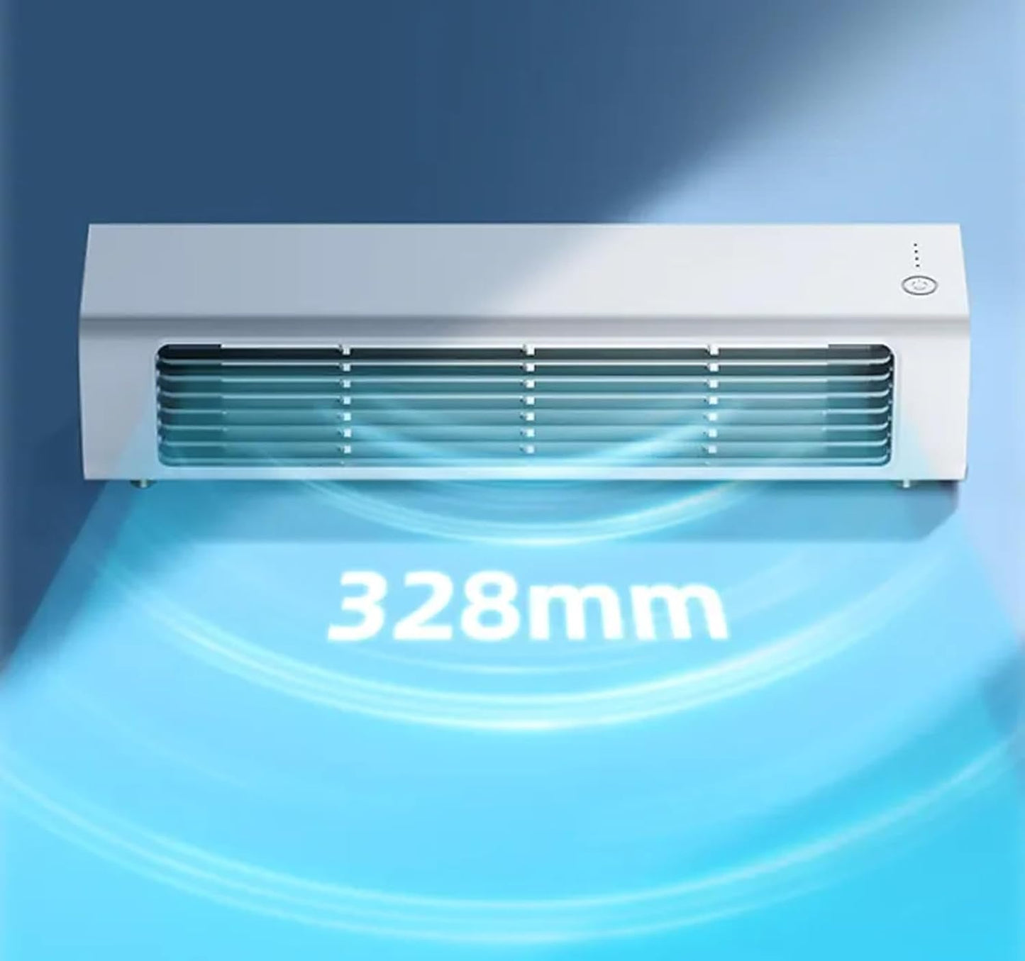 GENERIC Ventilateur De Refroidisseur D'air Portable à 3 Vitesses, Unité De Refroidissement De Bureau Rechargeable Avec 10s Refroidisseur Instantané, Option De Montage Mural Sans Fil Pour La Chambre De Bureau