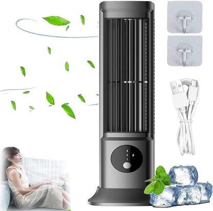  Coldeez Cooling Ace 5.0,Coldeez Cooling Ace Air Conditioner,Portable Air Conditioner,Cooling Ace With 3 Speeds, For Bedroom Office Bathroom (White)