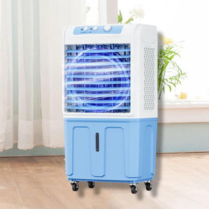 GENERIC Réservoir De Refroidisseur D'air évaporatif Portable 40L, 120 Ventilateur Oscillant, Refroidissement De Pack De Glace, Télécommande, Fonctionnement Silencieux Pour Garage Yard Office, Machine De Ruste