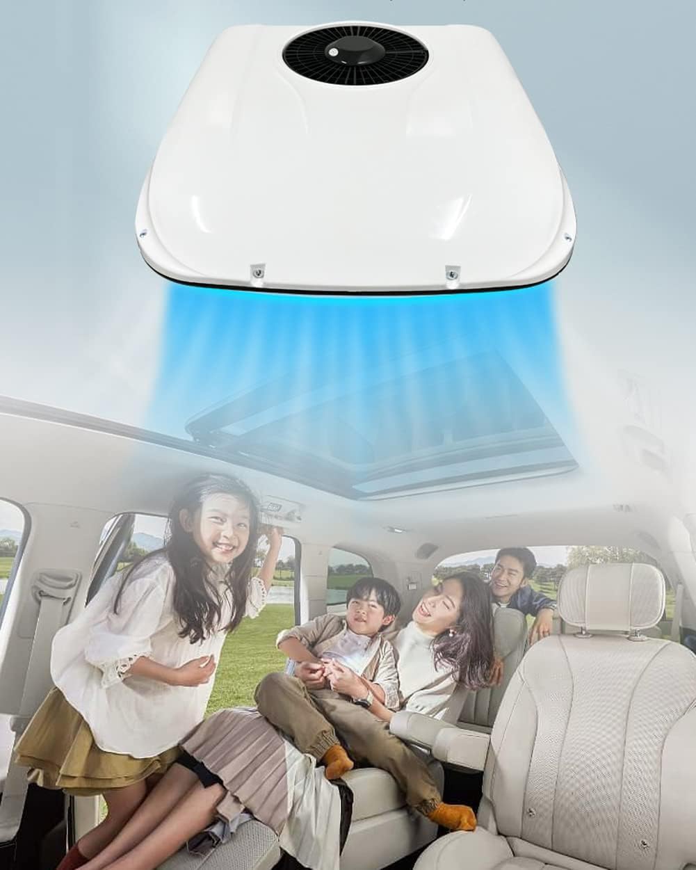  Climatiseur De Toit Électrique Pour Camping-Car, 12 V/24 V, Pour Stationnement, Pour SUV, Camping-Car, Camion, Caravane, Ventilateur 12 V