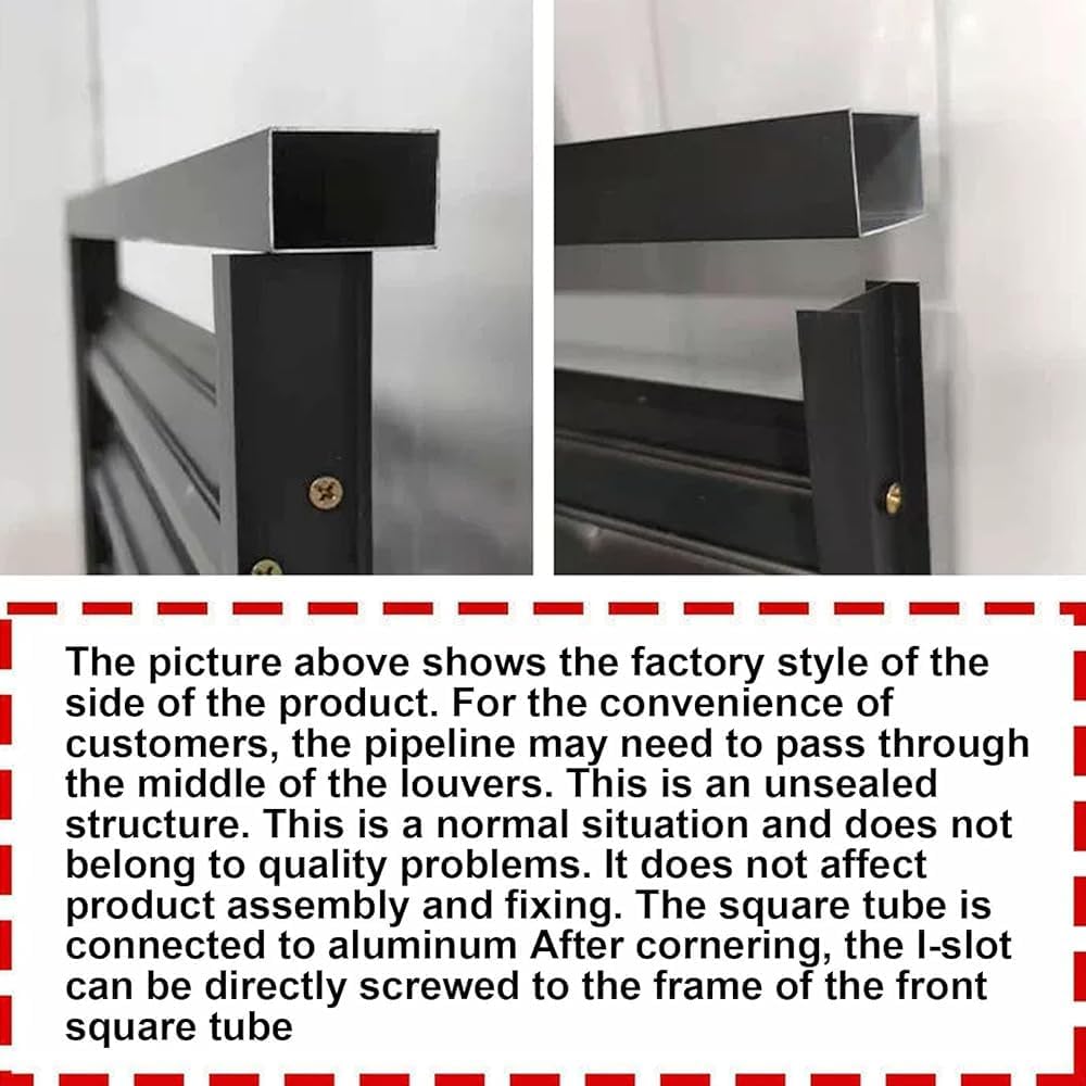 GENERIC Housse De Protection Pour Climatiseur D'extérieur En Aluminium Pour La Réduction Du Bruit Et La Défense Contre Les Intempéries - Pour Pompe à Chaleur - Support Polyvalent Pour Plantes