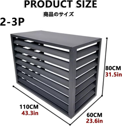 GENERIC Housse De Climatiseur – Mini Cage Divisée Pour Une Utilisation En Intérieur Et En Extérieur – Protection Résistante Aux Intempéries Pour Unités De Condensateur – Design De Clôture Cachée