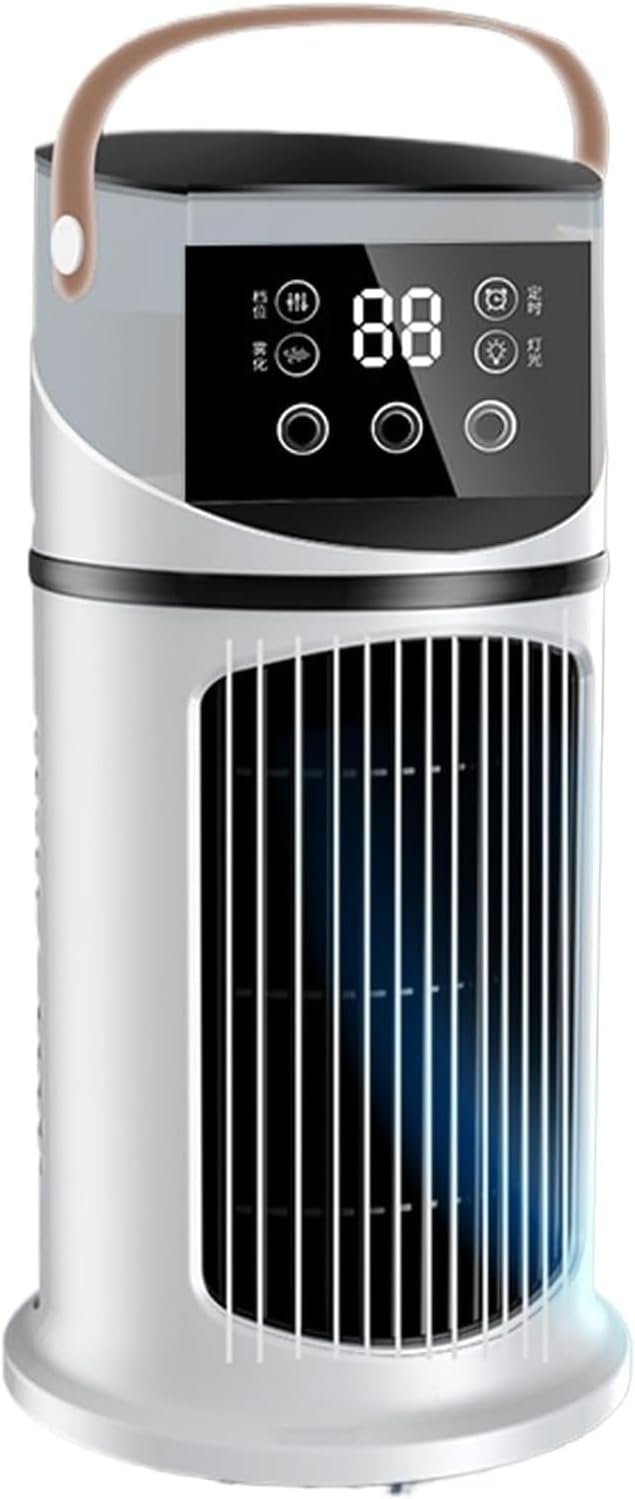  Générique Climatiseur Mobile - 4en1 Avec Déshumidificateur, Ventilateur Et Mode Nuit - Silencieux, Minuterie 24H, Télécommande, Kit Fenêtre - Classe Énergétique A Pour Chambre, Bureau, Camping