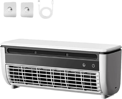 GENERIC Climatiseur Mural Portable à Charge Sans Fil Sans Perçage Pour Cuisine, Chambre à Coucher, Bureau, Refroidissement Instantané 10 Secondes Et 3 Vitesses (blanc)