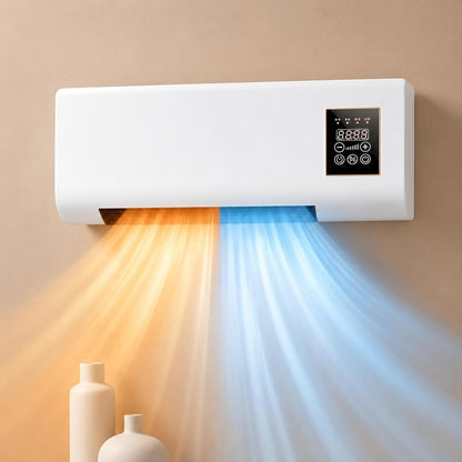  Mini Climatiseur Mural, Unité De Climatisation Portable Avec Télécommande, Chauffage De Refroidissement Silencieux Pour Le Bureau De Chambre à Coucher, Contrôle De Climat Sans Conduit Pour Le Salon à