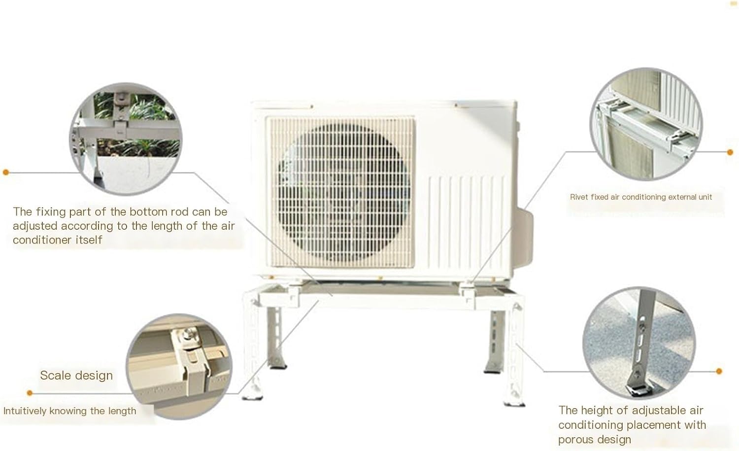  Support De Sol Robuste Pour Mini Climatiseur Sans Conduits – Support AC Capacité De Charge De 204 Kg Facile à Utiliser Idéal Pour Les Solutions De Refroidissement Et Les Besoins De CVC