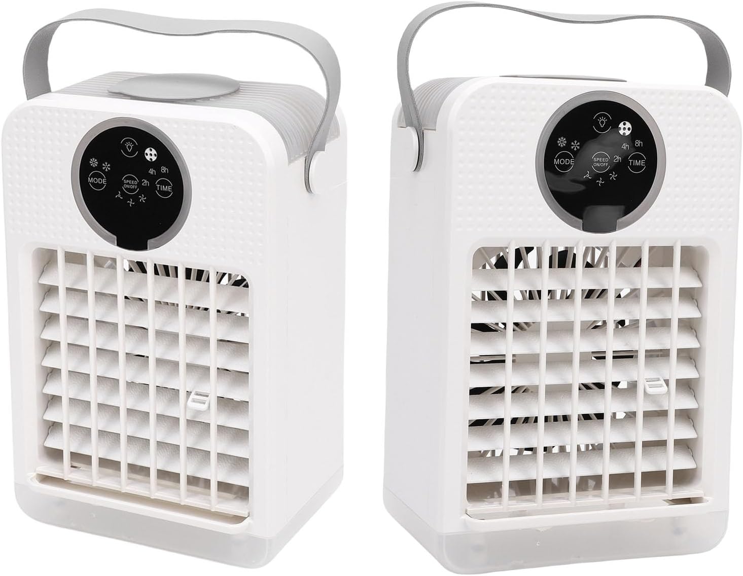  Cocoarm Climatiseur Portable 4 En 1, Refroidisseur Par évaporation De 700 Ml Avec 3 Vitesses, Humidificateur, Fonction D'éclairage Pour Un Usage Personnel Au Bureau Et à Domicile