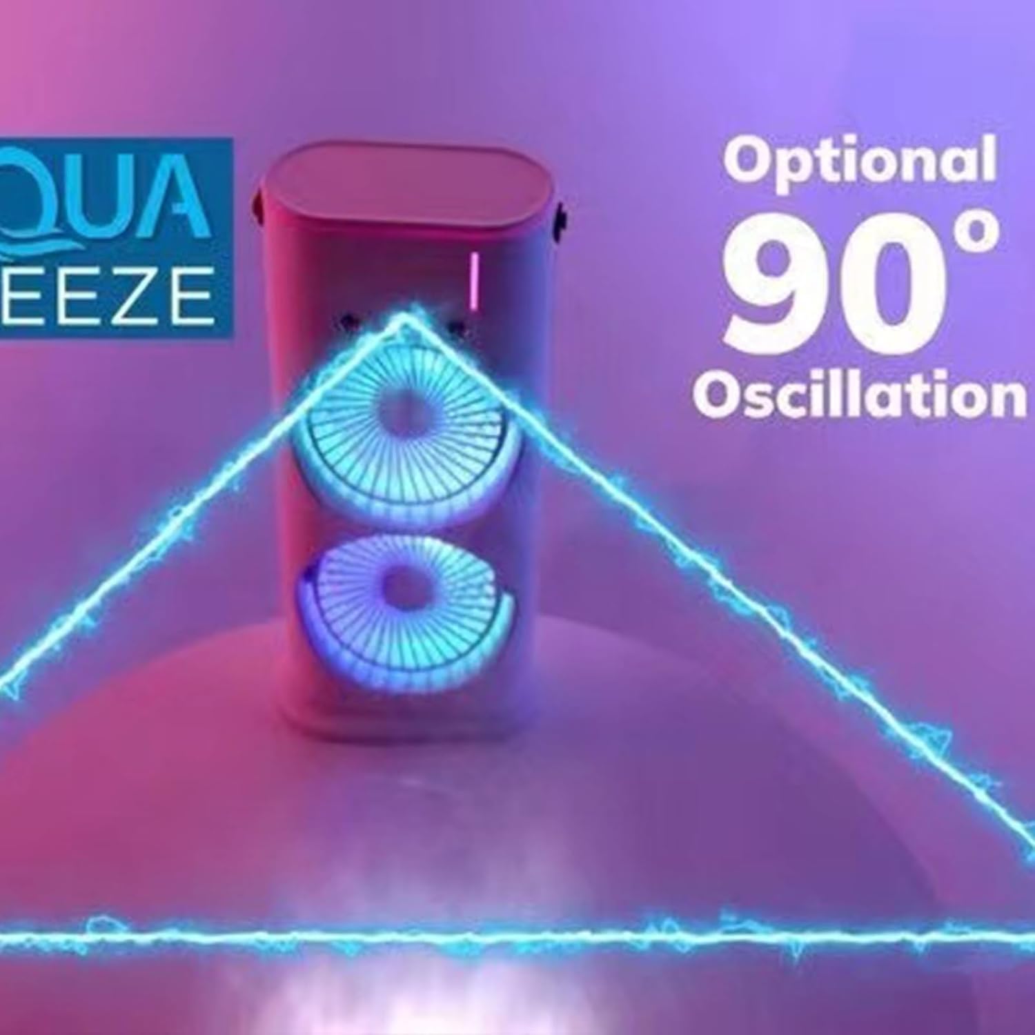  Ventilateur Pulvérisateur Portable à Double Extrémité, Refroidisseur D'air Par évaporation De Lumière LED, Humidificateur Rechargeable Par USB, Ventilateur De Bureau à Double Extrémité Avec