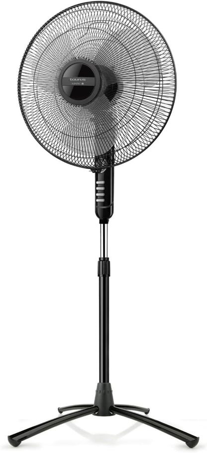  Taurus Boreal 16C Elegance - Ventilateur Sur Pied 40W, Hauteur Jusqu'à 130cm, 5 Lames, Diamètre 40cm, 3 Vitesses, Système D'oscillation Et D'inclinaison, Poignée De Transport, Base Ronde, Silencieux