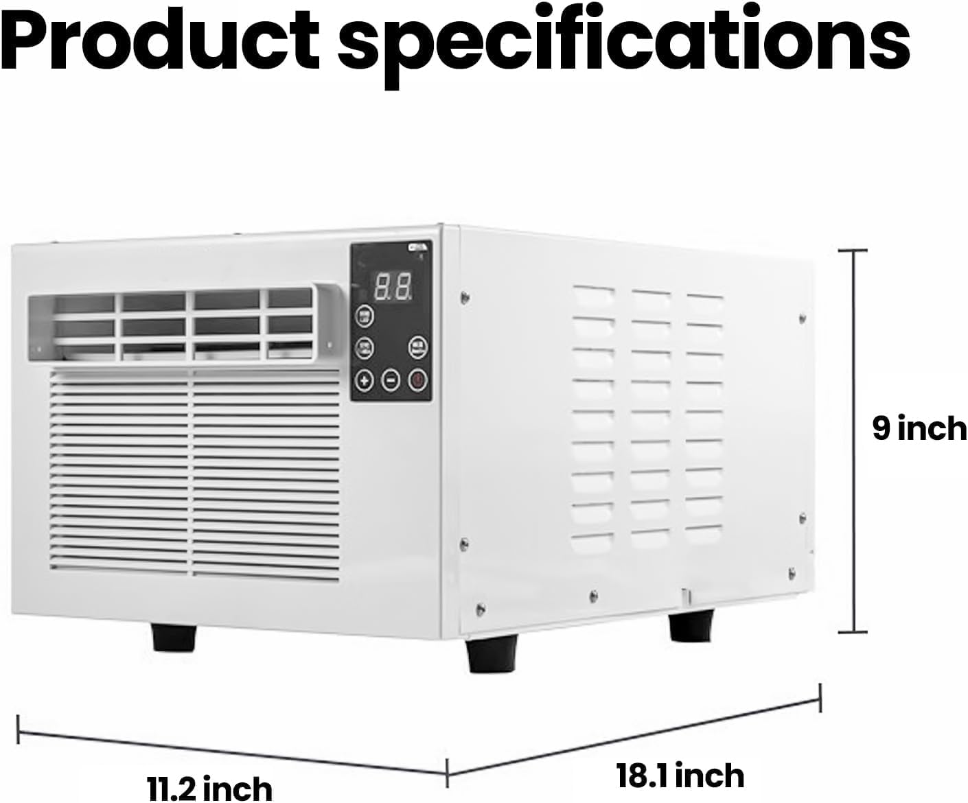  Climatiseur Portable, Déshumidificateur De Refroidissement Rapide, Pas D'unité Extérieure, Mini AC Compact Pour Chambre à Coucher, Cuisine, Dortoir