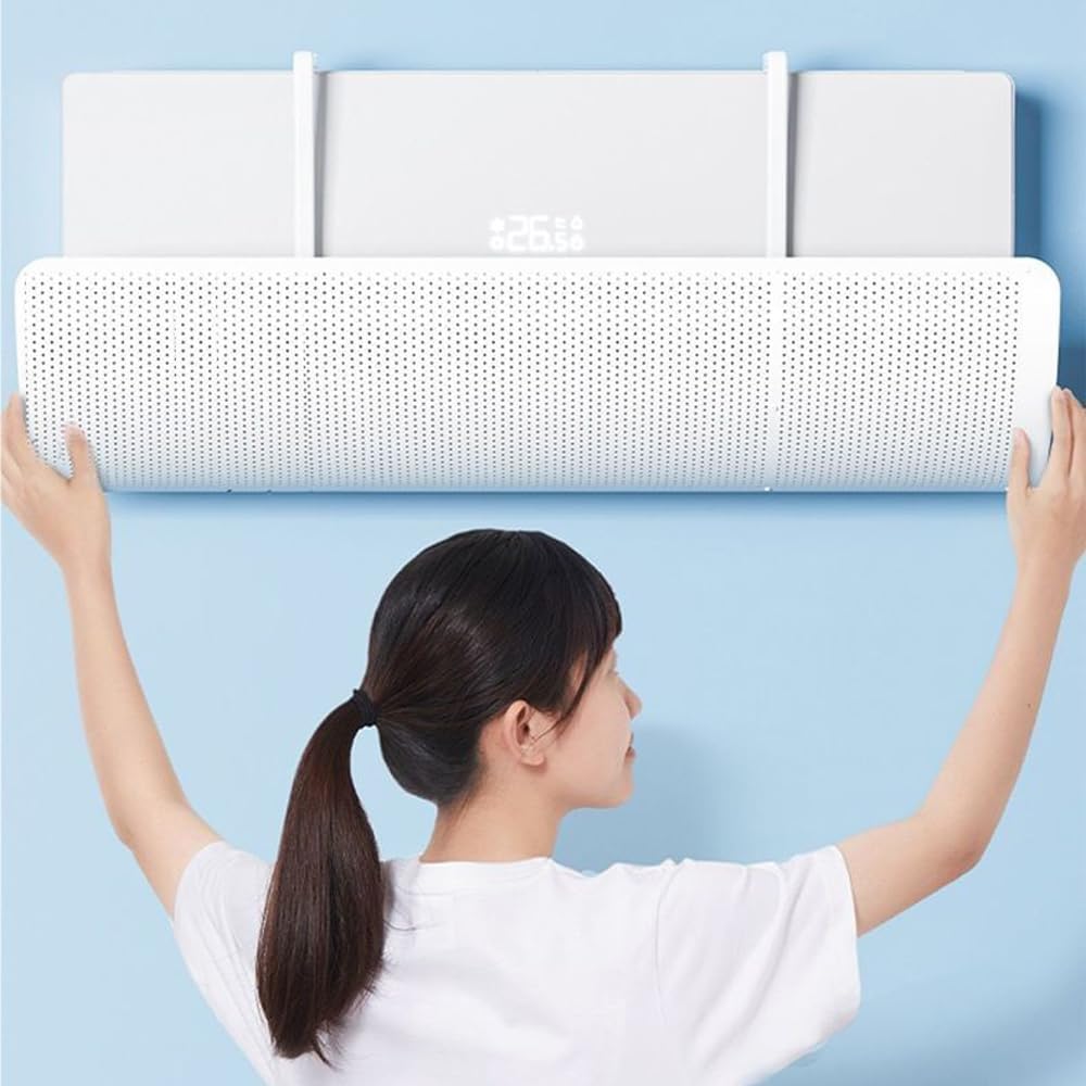  Déflecteur Climatisation, Réglable Deflecteur Climatiseur Coupe-Vent, Soufflage Anti-Direct, Pour Climatiseur Mural Maison/Bureau âgés, Néonats, Femmes En Gestation Couvre-vent Défensé