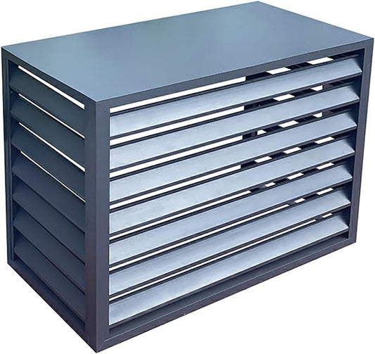 GENERIC Housse Décorative En Métal Pour Climatiseur – Étagère à Fleurs En Alliage D'aluminium, Grille De Protection De 1 Mm Pour Condensateur Extérieur, Ionique De Balcon élégant, Bouclier AC Résistant Aux