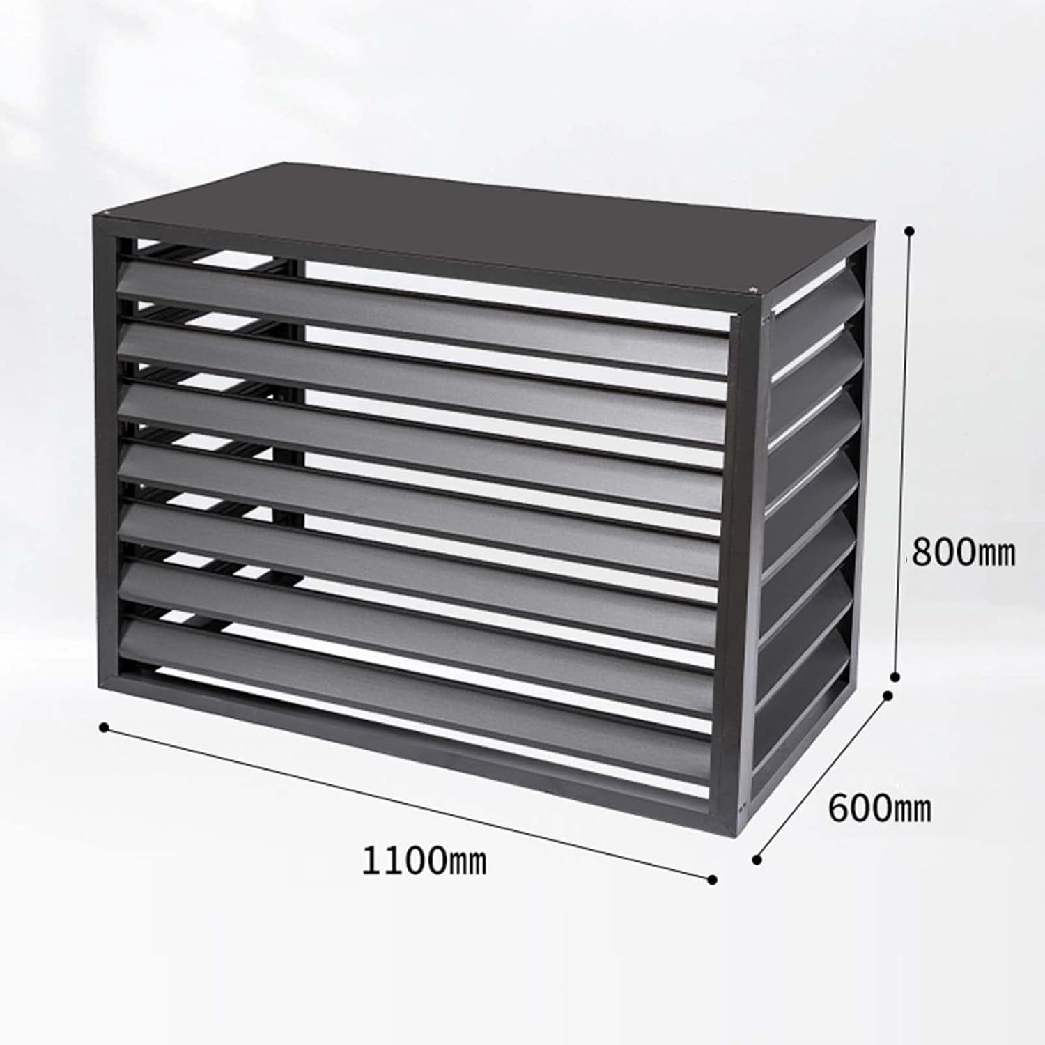 GENERIC Housse De Climatiseur Extérieur – Décorative, Autonome Pour Unités De Climatisation Et Ordures, Résistante Aux Intempéries 110 X 60 X 80 Cm (L X L X H) Et Ion élégant