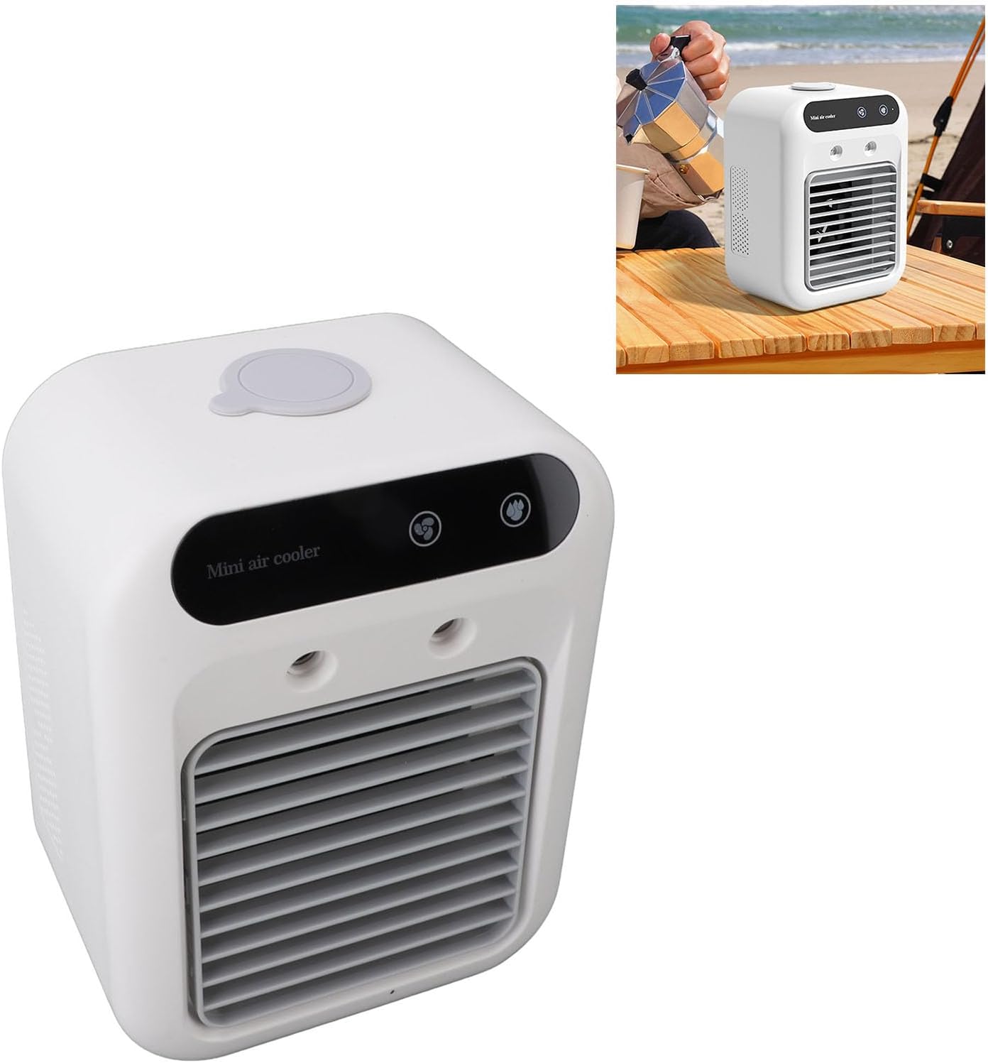  Mini Climatiseur, Climatiseur Portable Léger Et à Refroidissement Efficace, Réservoir D'eau Pulvérisée, Refroidisseur Mobile De 500 Ml Pour La Maison, Le Bureau Et Les Voyages
