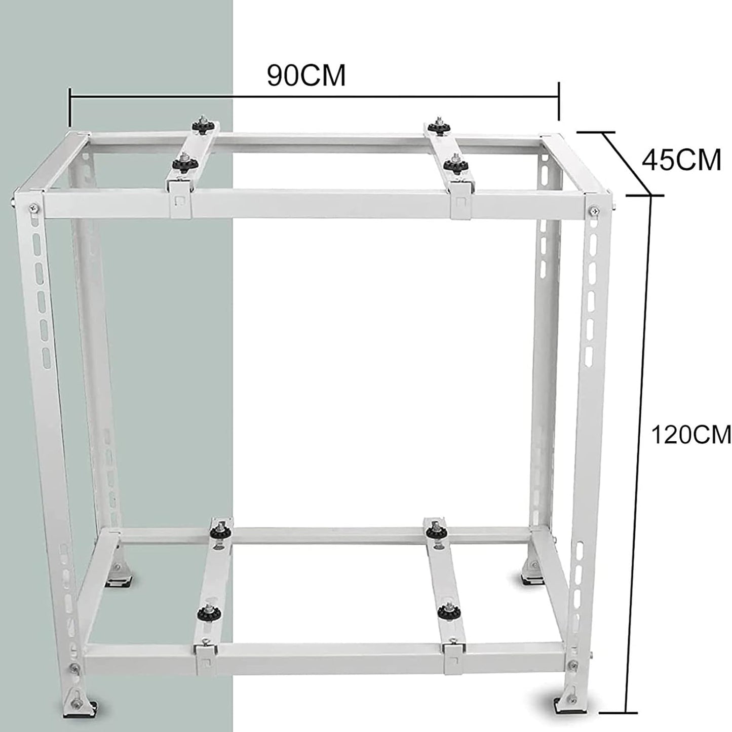  Support Pour Climatiseur, Mini Climatiseur Extérieur, Robuste, Double Niveau, Absorption Des Vibrations, Montage De Pompe à Chaleur Pour Plus De Stabilité Et De Durabilité
