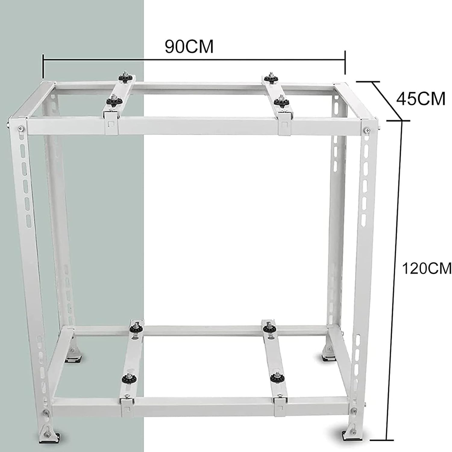 Support Pour Climatiseur, Mini Climatiseur Extérieur, Robuste, Double Niveau, Absorption Des Vibrations, Montage De Pompe à Chaleur Pour Plus De Stabilité Et De Durabilité