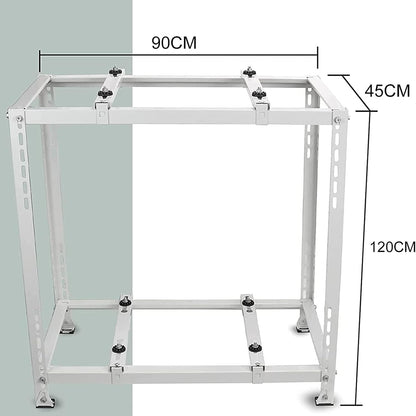  Support Pour Climatiseur, Mini Climatiseur Extérieur, Robuste, Double Niveau, Absorption Des Vibrations, Montage De Pompe à Chaleur Pour Plus De Stabilité Et De Durabilité