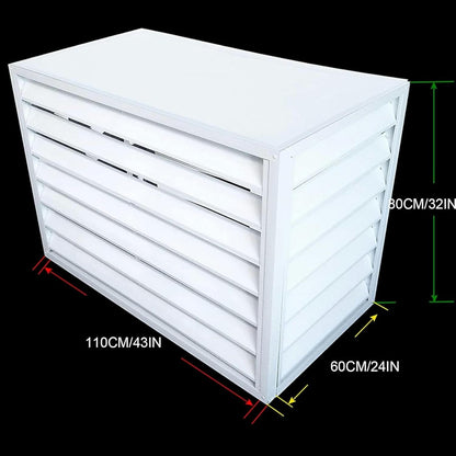 GENERIC Coque En Aluminium Pour Mini Unités Séparées, Protection De Climatiseur Extérieur, Housse De Pompe à Chaleur Résistante Aux Intempéries, Protection Contre Les UV, Utilisation En Toutes Saisons