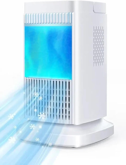  Climatiseur Portable, Refroidisseur D'air 4 En 1, Refroidisseur D'air De Réfrigération À Semi-conducteur Pour Ventilateur De Refroidissement Silencieux Sans Eau