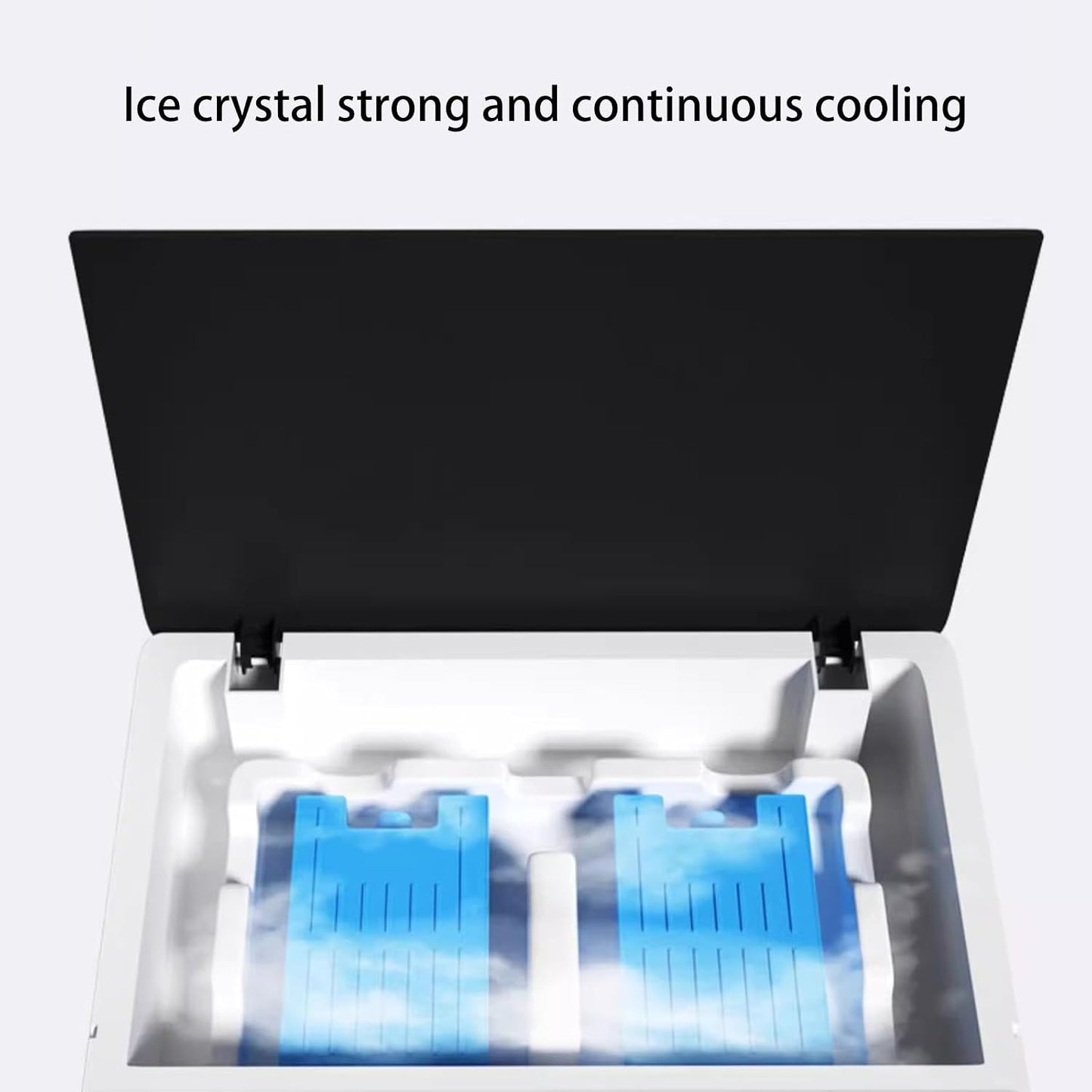 GENERIC Refroidisseur D'air Par évaporation Portable, Refroidisseur De Marais à 3 Vitesses Avec Cristaux De Glace, Idéal Pour Une Utilisation Sur La Terrasse Et Le Garage, Climatiseur Portable économe En
