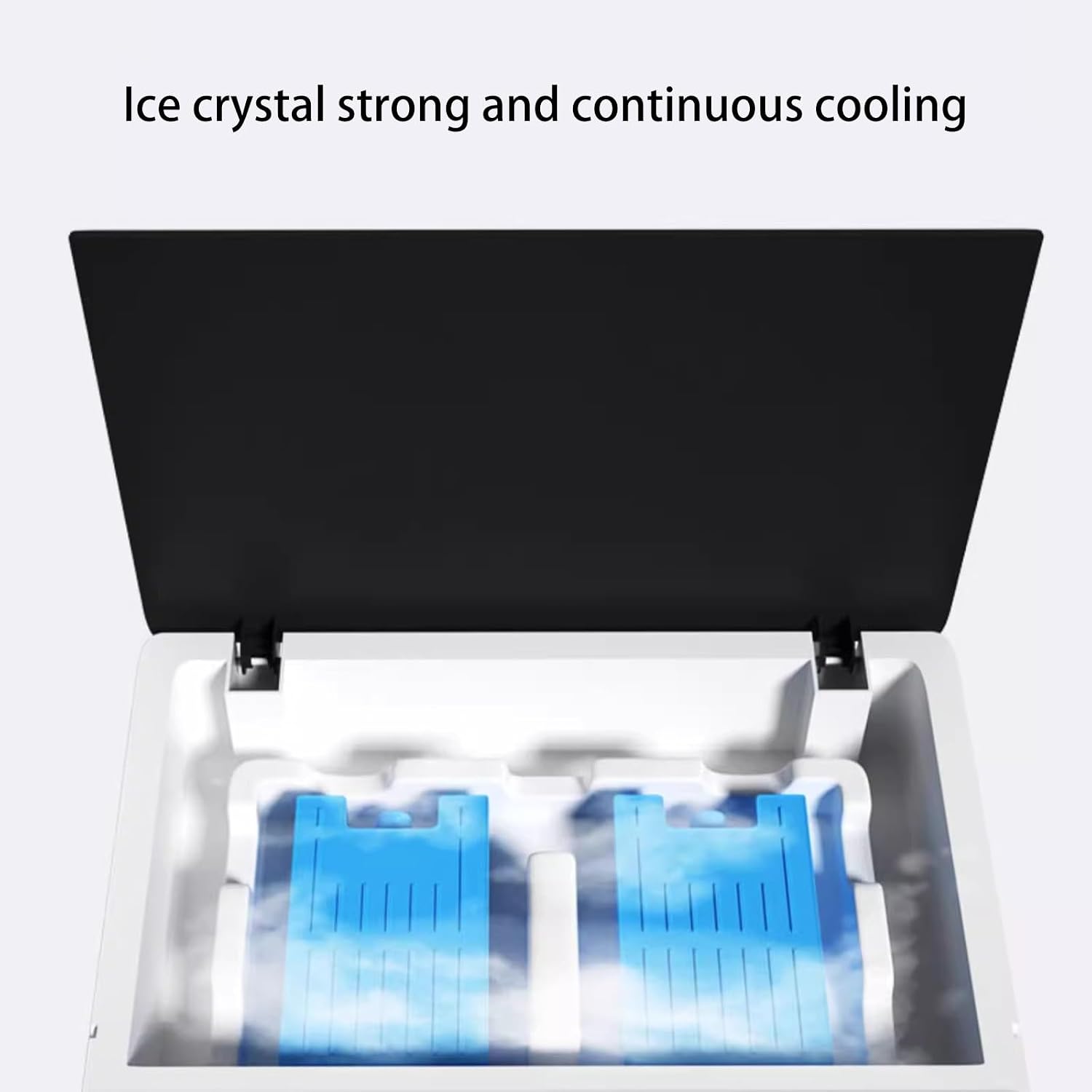 GENERIC Refroidisseur D'air Par évaporation Portable, Refroidisseur De Marais à 3 Vitesses Avec Cristaux De Glace, Idéal Pour Une Utilisation Sur La Terrasse Et Le Garage, Climatiseur Portable économe En