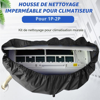  Housse De Protection Pour Le Nettoyage Des Unités Intérieures Des Climatiseurs, Hotte De Lavage Pour Climatiseur Mural étanche Et Poussière Avec Tuyau D'eau, Kit Nettoyage Climatisation Split