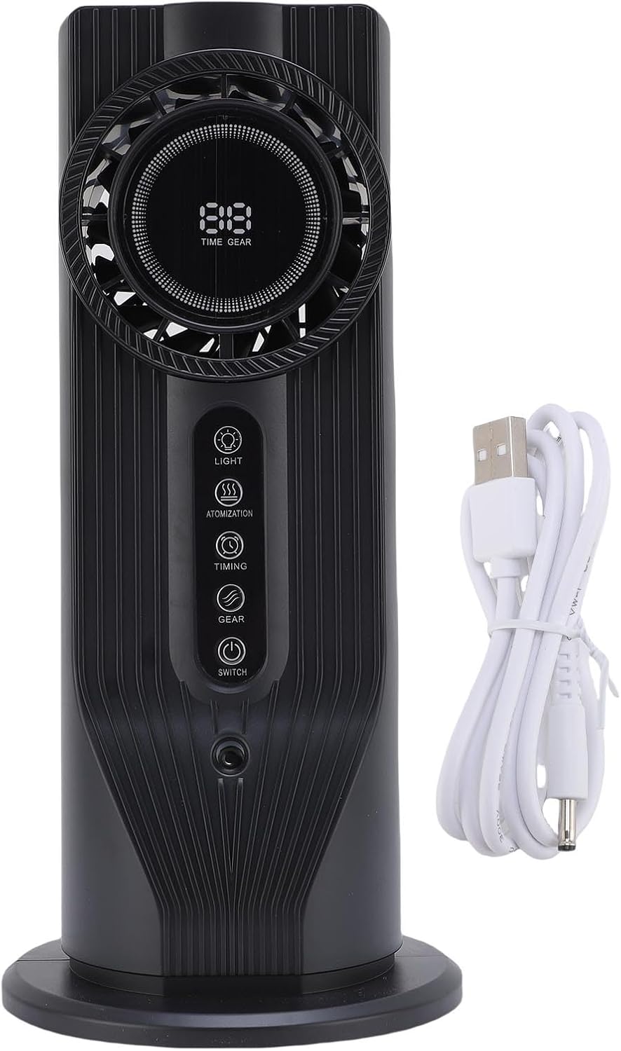  Humidificateur De Refroidisseur D'air, 100 Ml, 6 Vitesses, Alimenté Par USB, Refroidisseur D'air Portable, Ventilateur De Refroidissement De Bureau Avec Minuterie 6 Heures Pour Bureau,