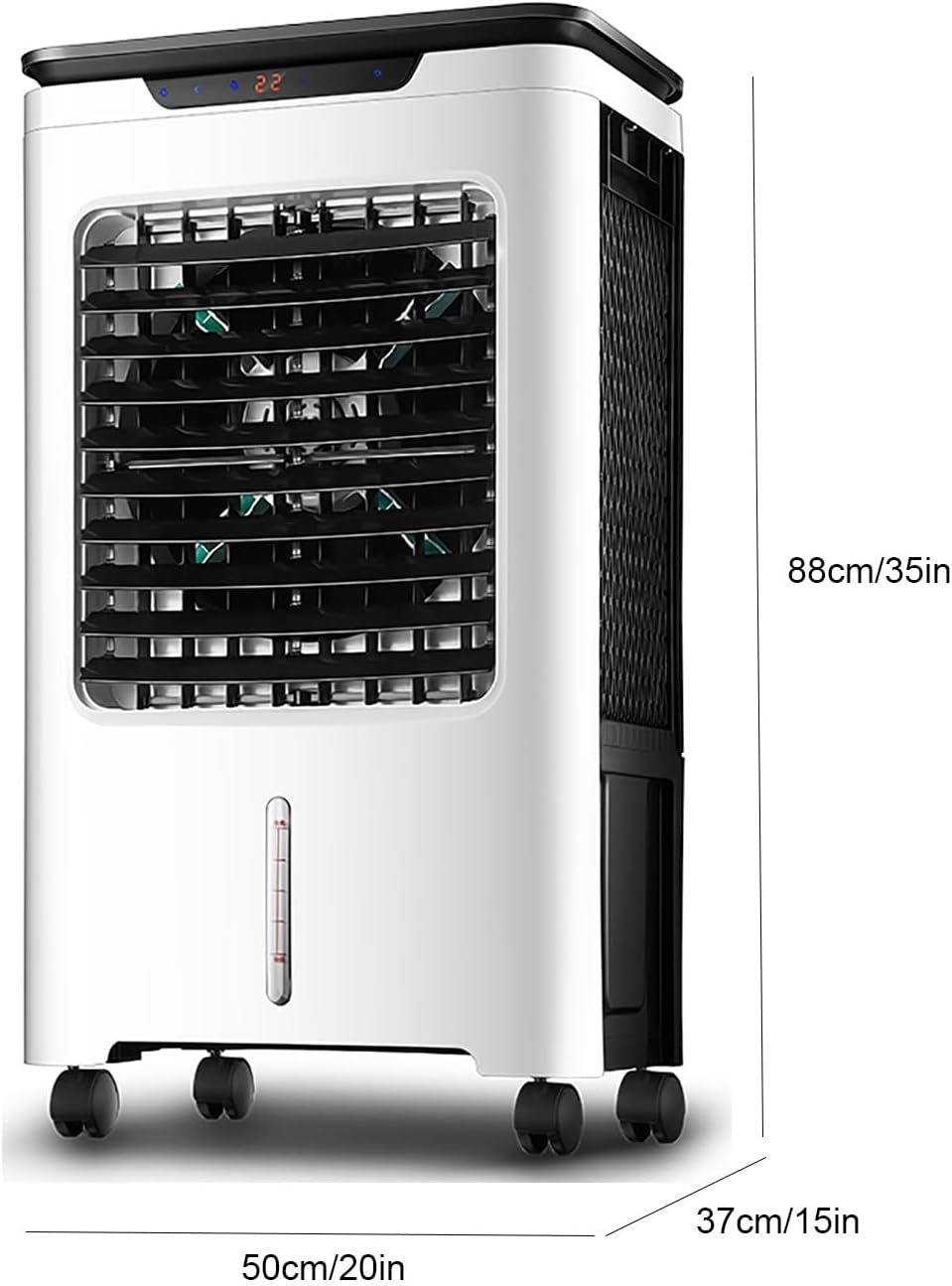 GENERIC Refroidisseur évaporatif Portable, Refroidisseur De Marais Sans Tuyau, Ventilateur De Conditionnement Sans Feuilles Avec Humidification Pour La Maison, Le Bureau