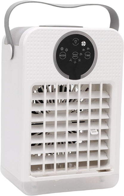  Cocoarm Climatiseur Portable 4 En 1, Refroidisseur Par évaporation De 700 Ml Avec 3 Vitesses, Humidificateur, Fonction D'éclairage Pour Un Usage Personnel Au Bureau Et à Domicile