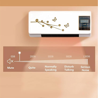  Mini Climatiseur Mural Divisé, Fonction De Refroidissement Et De Chauffage, Ultra-silencieux, Conception Compacte Avec Télécommande, Idéal Pour Le Bureau Et La Maison, Contrôle De Température Efficace