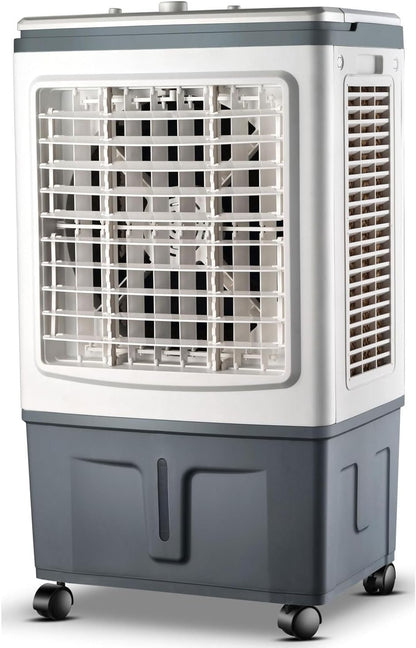 GENERIC Refroidisseur D'air Portable Avec Réservoir De 30L, Ventilateur à Courant Alternatif évaporatif Pour Une Utilisation Intérieure.Doté De 3 Vitesses, Oscillation Grand Angle, Télécommande Et Mobilité Fa