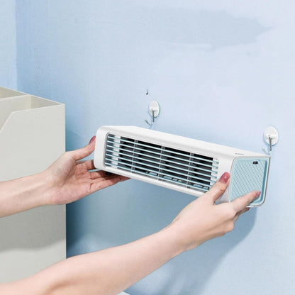  Breezamax Air Cooler Avec USB, Climatiseur Portablemini Refroidisseur D'air Sans Perçage à 3 Vitesses Pour Chambre à Coucher Et Bureau, Mural Et Utilisation Sur Bureau, Économique Et Sile
