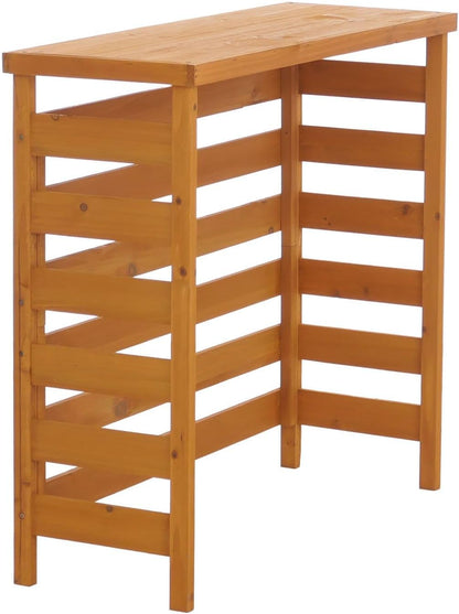  Mendler Habillage Pour Climatiseur/échangeur Thermique HWC-Q15, Cache En Bois Certifié MVG 78 X 84 X 32 Cm - Couleur Naturelle