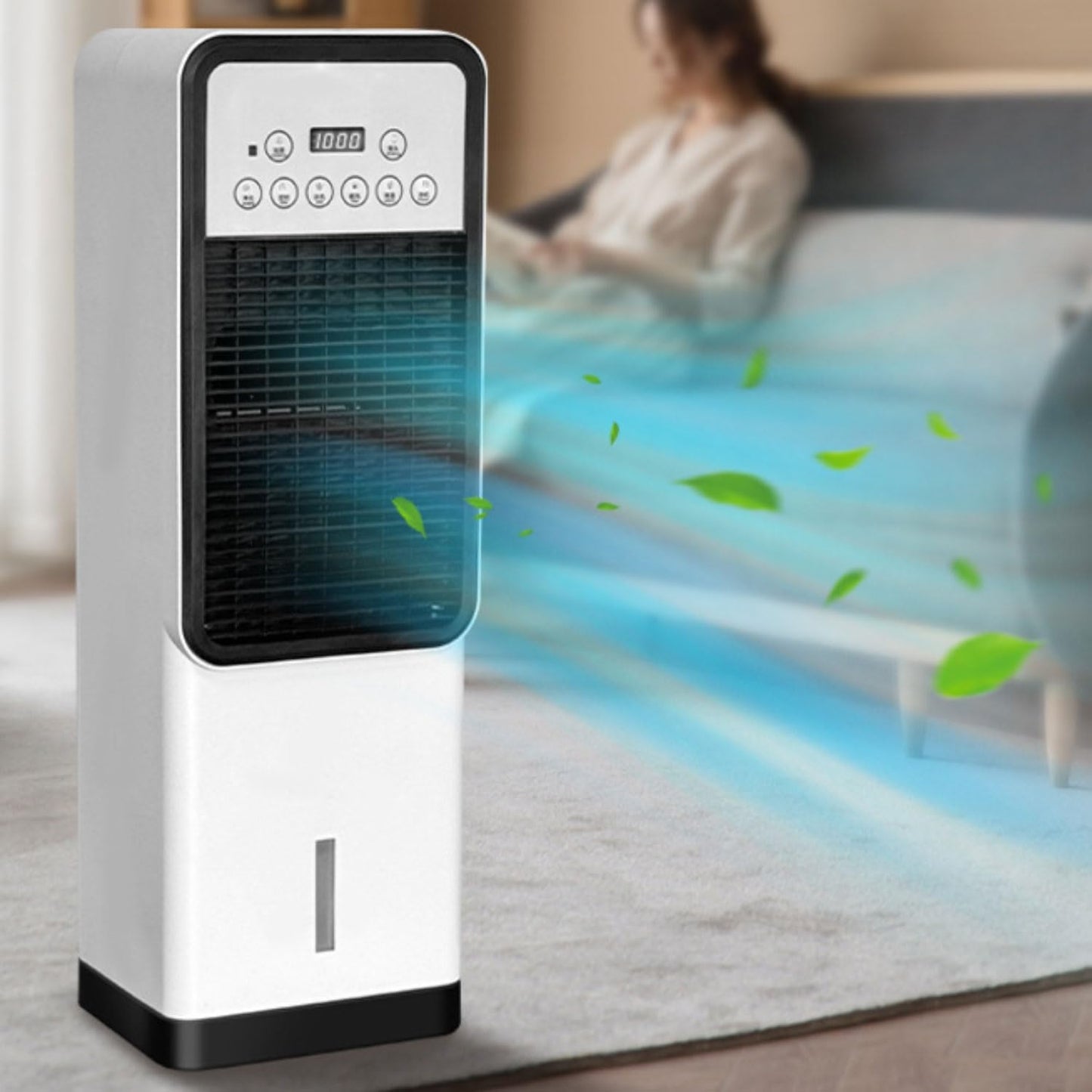 GENERIC Climatiseur Portable 3 En 1 Avec Ventilateur Et Rafraîchisseur D'air Par évaporation, Réservoir De 3 L, 4 Modes Et 3 Vitesses, Minuterie 12 H. Climatiseur Portable Sur Pied Pour Chambre à Coucher.