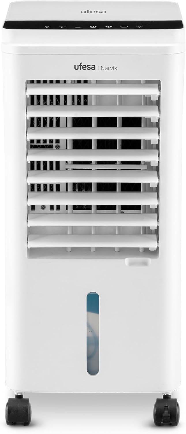 Ufesa Climatiseur Portable A7 3en1, Refroidissement, Ventilation Et Déshumidification, 7000 BTU/jour, Silencieux, Affichage LED, Minuterie 24h, Jusqu'à 12m², Gaz R290, Télécommande