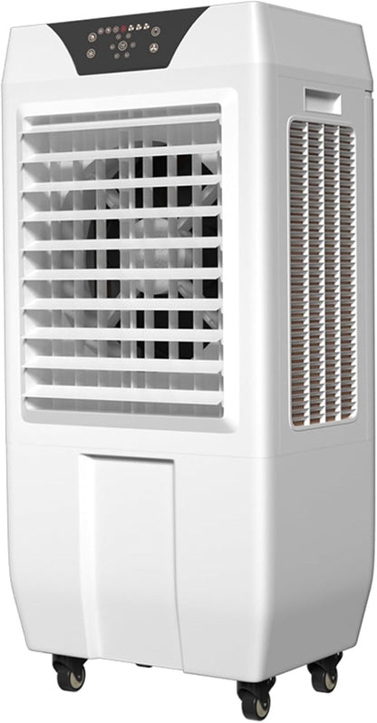 GENERIC Refroidisseur D'air Par évaporation Portable, Refroidisseur De Marais à 3 Vitesses Avec Cristaux De Glace, Idéal Pour Une Utilisation Sur La Terrasse Et Le Garage, Climatiseur Portable économe En