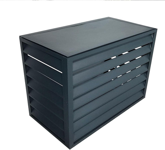 GENERIC Couvercle De Climatiseur Et Pompe à Chaleur En Aluminium Robuste, Mini Housse De Climatisation Fendue, Protection Contre Le Bruit Pour Les Unités Extérieures, Utilisation En Intérieur/extérieur