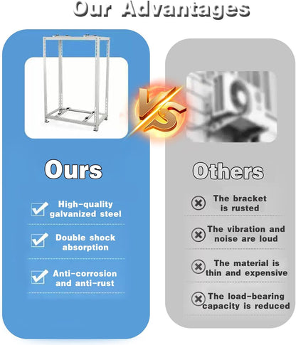 GENERIC Support De Sol Pour Mini Climatiseurs Séparés, Base De Support Robuste Pour Systèmes De Pompe à Chaleur à Condensateur AC
